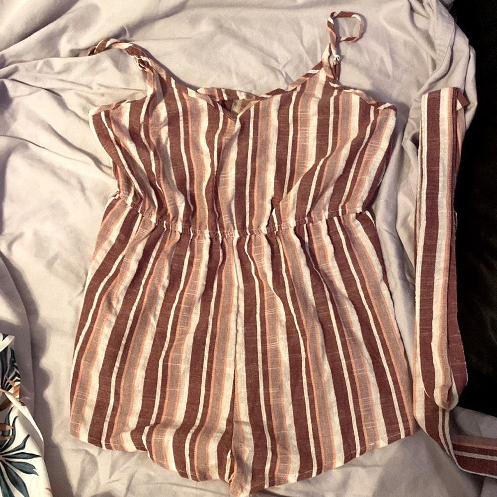 Romper with matching belt!